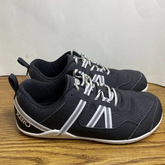 Xero Prio Barefoot Minimalist Zero Drop Black White Athletic Shoes Women Size 8 - Picture 2 of 12